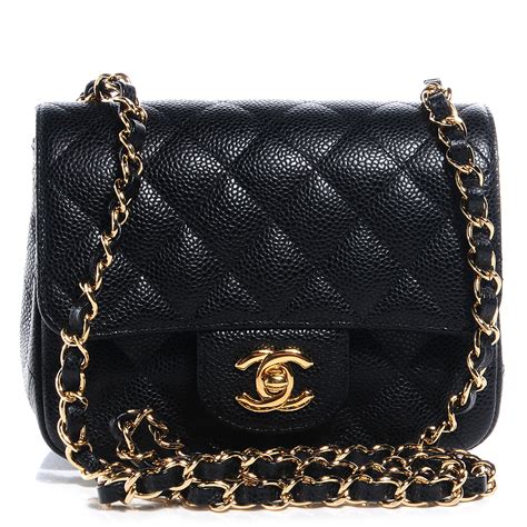 chanel mini square black caviar silver hardware|Chanel Caviar Mini Rectangular Flap Bag .